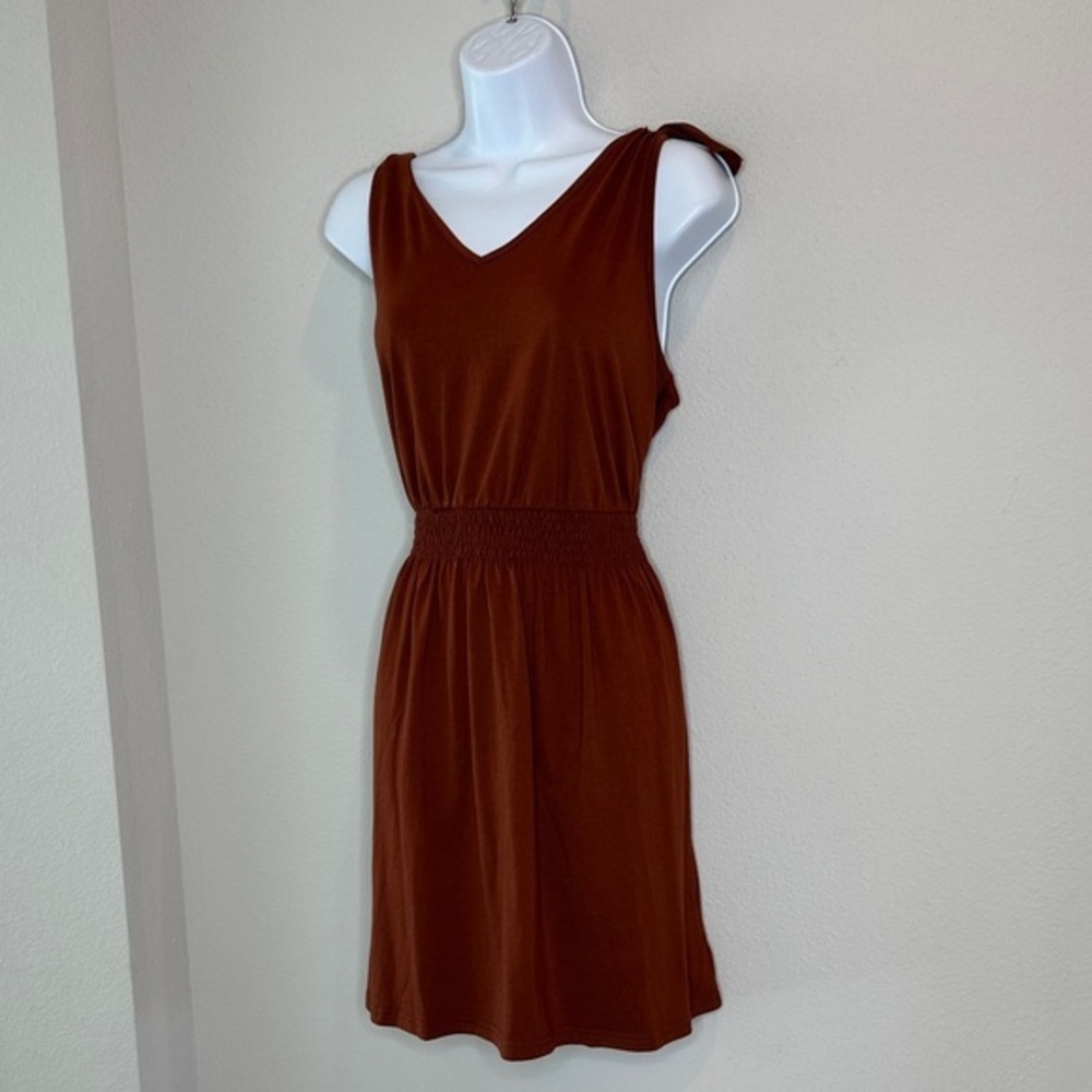 SHEIN Brown Sleeveless Mini Dress